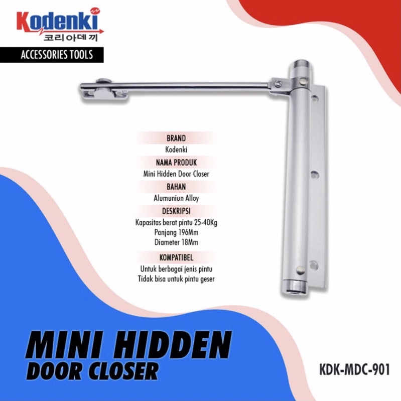 Jual Penutup Penahan Pintu Otomatis - Hidden Door Closer Kodenki Mini ...