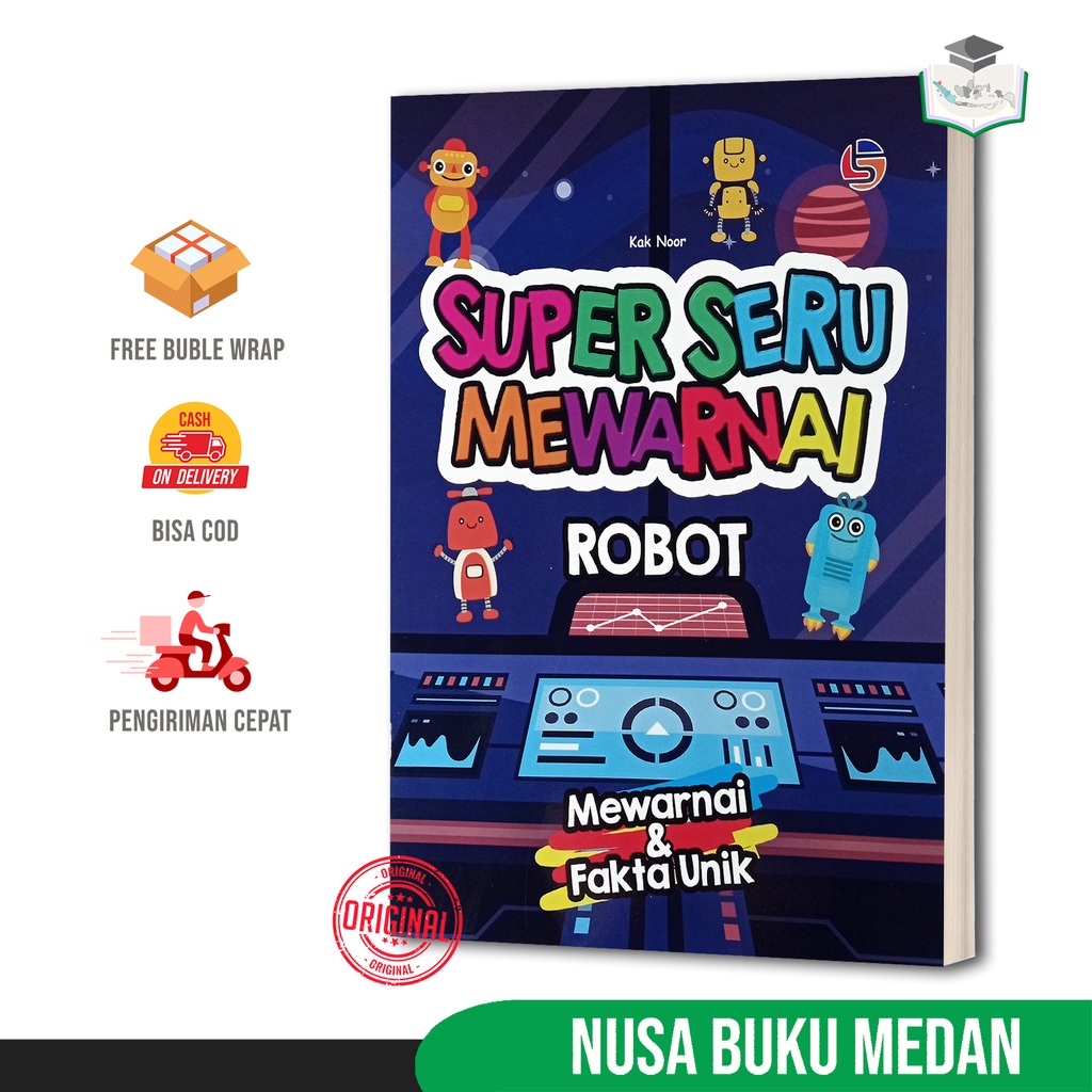 Jual BUKU MEWARNAI Dan ENSIKLOPEDIA ANAK - ROBOT SUPER SERU MEWARNAI ...