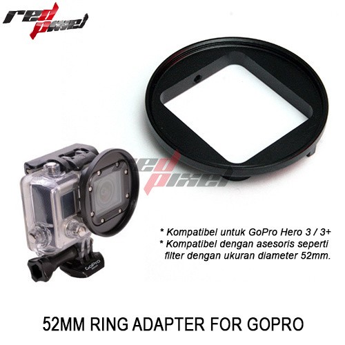 Jual 52MM RING ADAPTER FOR HERO GOPRO 3 /3+ | Shopee Indonesia