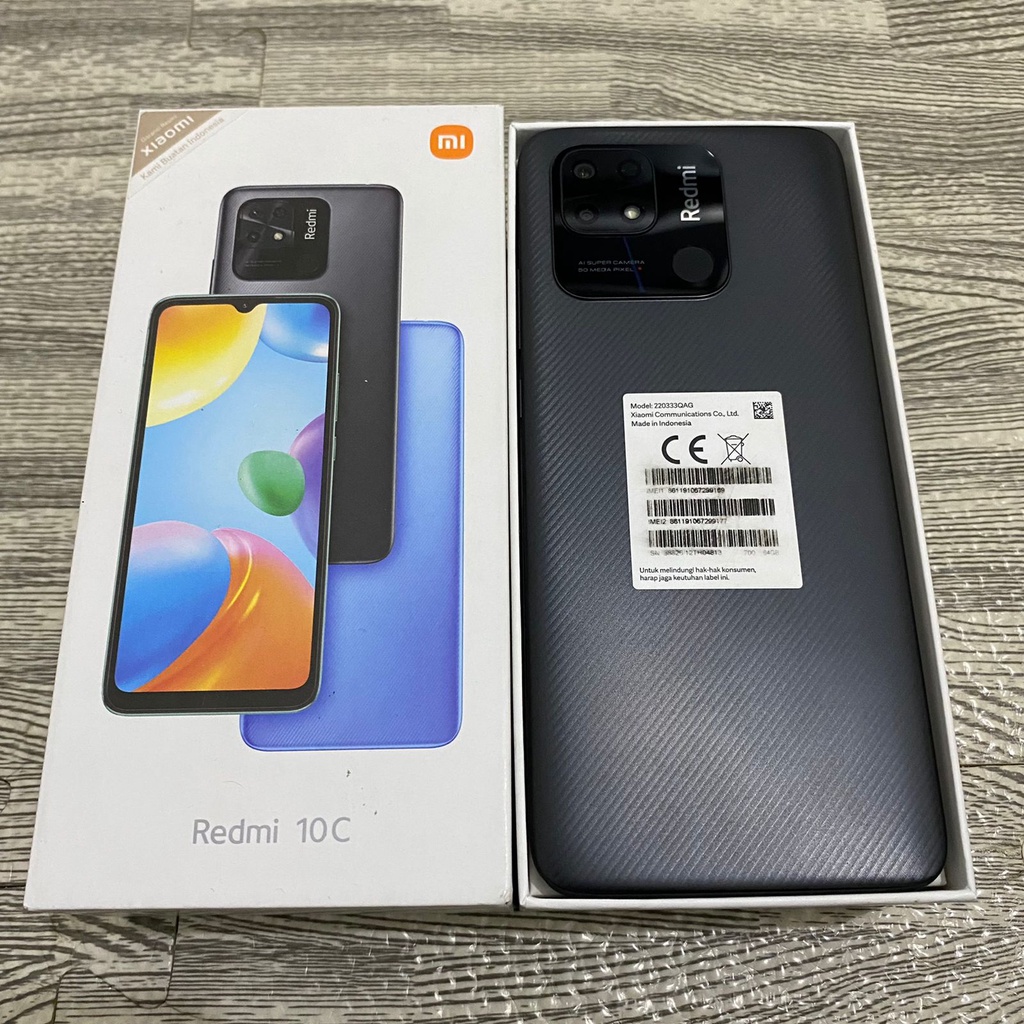 Jual Redmi 10c 4/64 | 4/128 Second Mulus Fullset | Shopee Indonesia