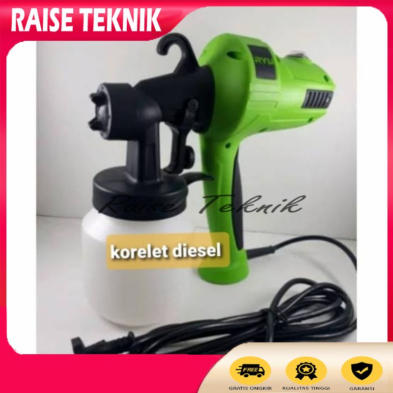 Jual SPRAY GUN ELEKTRIK RYU RSE 800 / SEMPROT CAT LISTRIK | Shopee ...