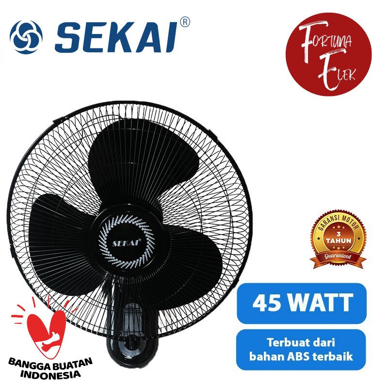 Jual Sekai Wall Fan Kipas Angin Dinding Inch Wfn Wfn Hitam Shopee Indonesia