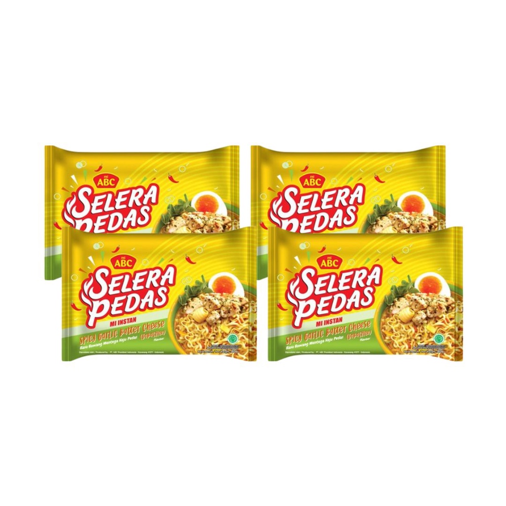 Jual Abc Selera Pedas Garlic Butter Cheese 4 X 80 Gr Shopee Indonesia