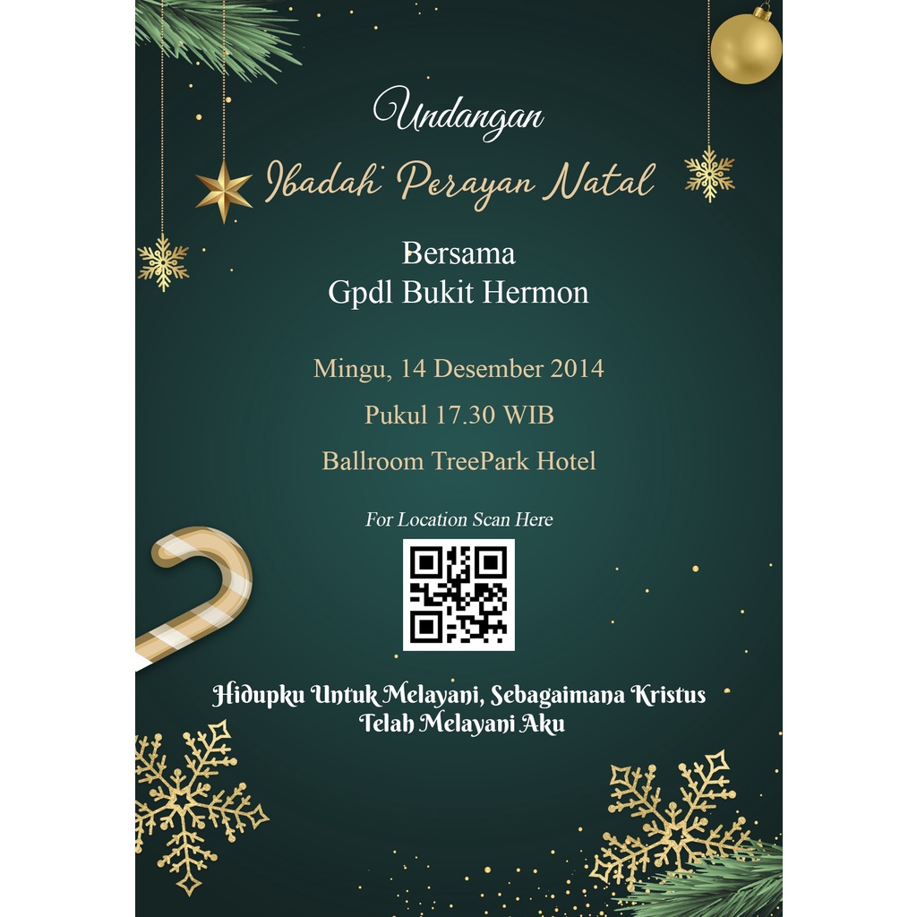 Jual Undangan Digital Perayaan Natal Shopee Indonesia