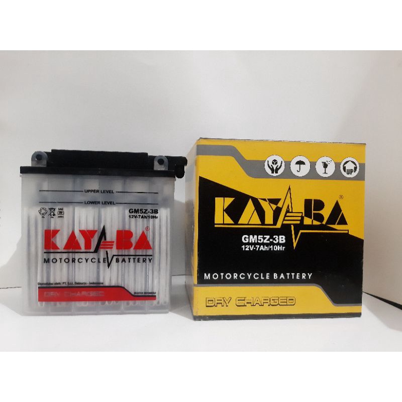 Jual Aki Basah Baru GM5Z-3B KAYABA 12 Volt, 7 Ampere Cocok Grand, Prima ...