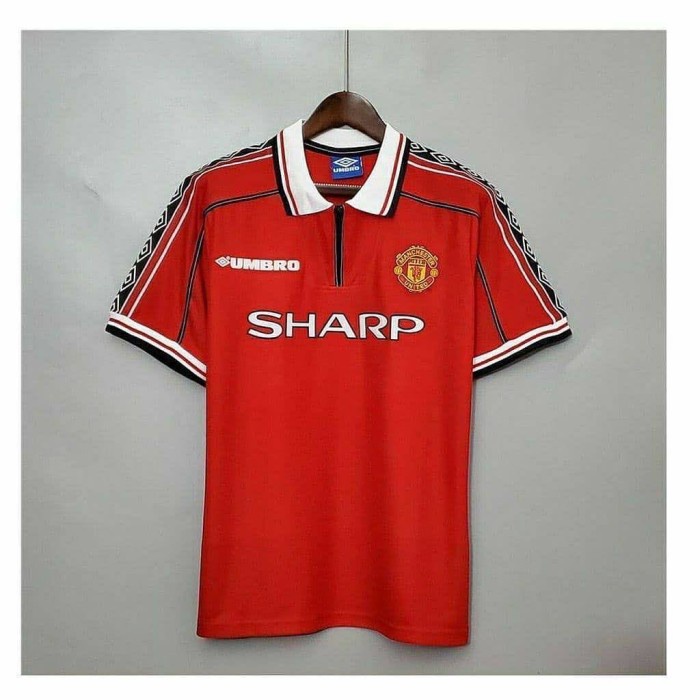 Jual JERSEY BOLA RETRO MANCHESTER UNITED MU TREBLE 1998 1999 GRADE ORI Shopee Indonesia