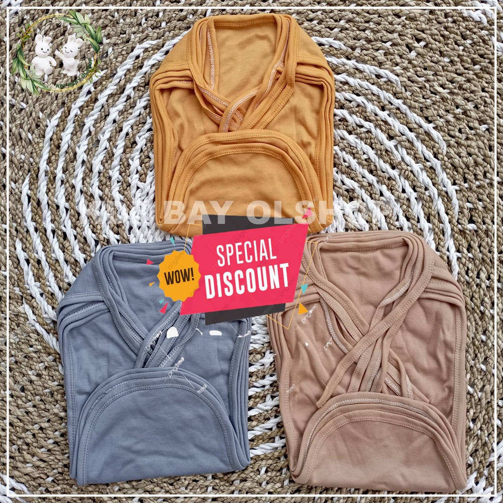Jual 12 PCS popok bayi baru lahir popok kain bayi 3 warna polos popok