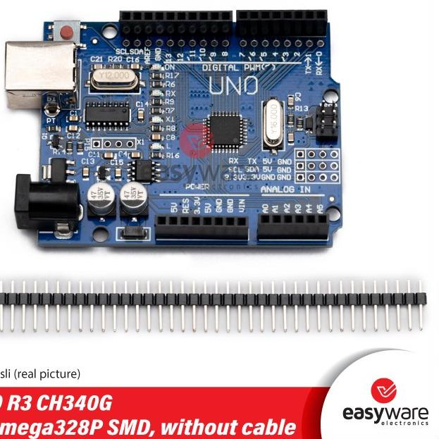Jual Arduino UNO R3 SMD Clone tanpa kabel | Shopee Indonesia