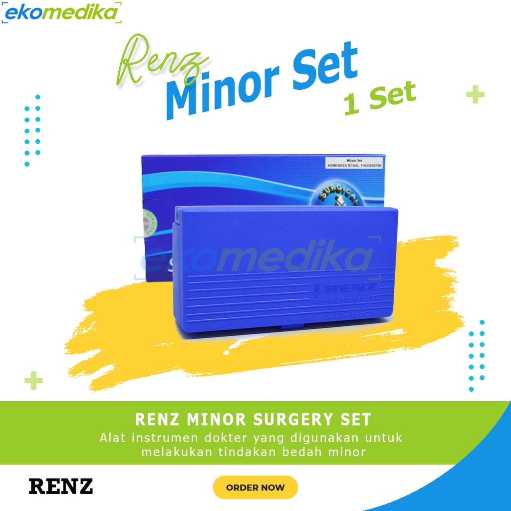 Jual RENZ Minor Set Standar / RENZ Surgery Minorset Instrumen Bedah ...