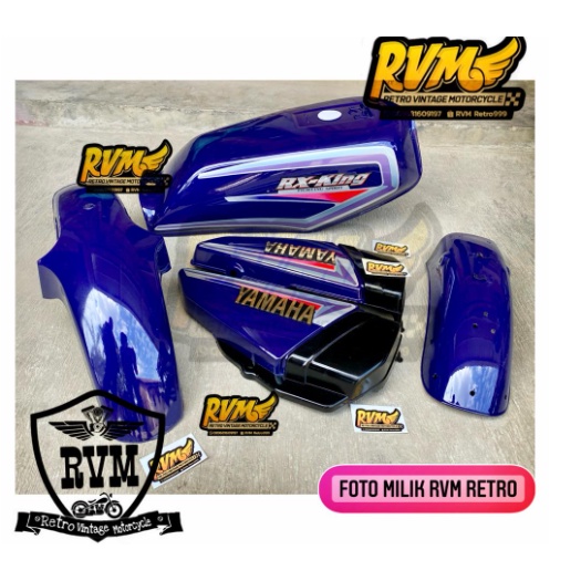 Jual paket tangki rx king tahun 2003 warna hitam set striping SE 2003 ...