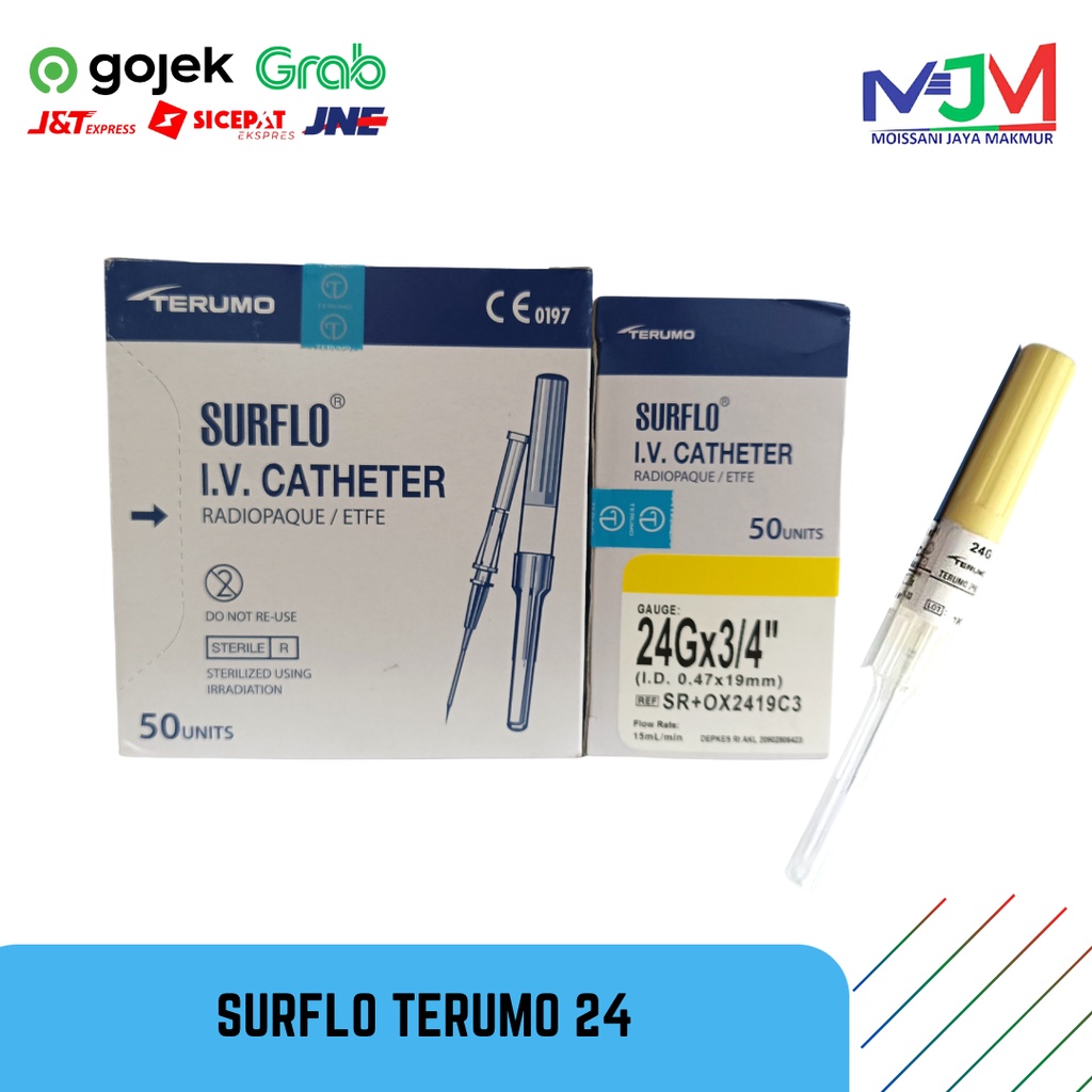 Jual IV Cath Surflo 24 Terumo Surflo Terumo 24 Shopee Indonesia