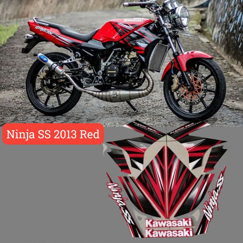 Jual Striping Stiker Ninja SS 2013 Merah Full Body | Shopee Indonesia