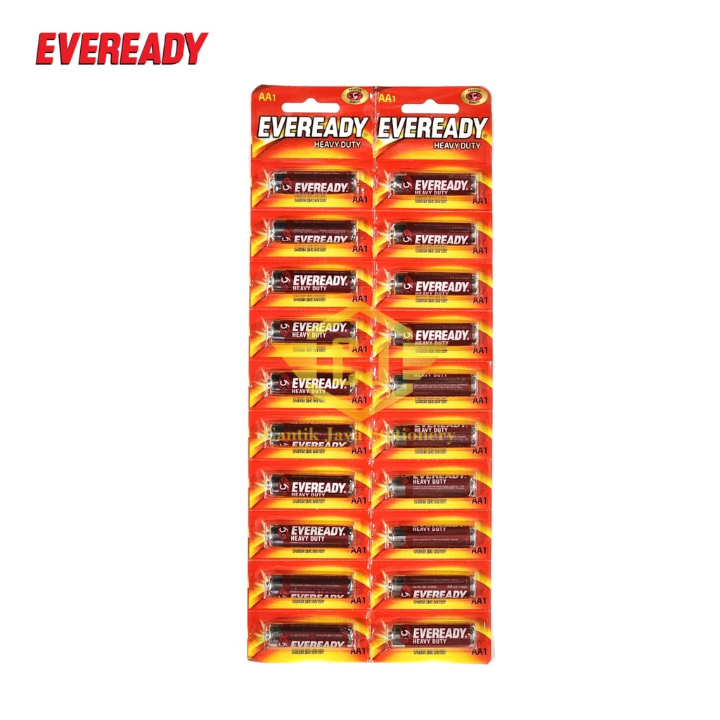 Jual 1 Renteng / 20 Pcs Baterai Battery Eveready AA merah | Shopee ...