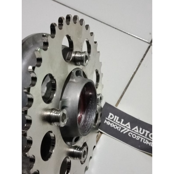 Jual BAUT GEAR RX KING/JUPITER/VEGA/F1ZR L STAINLESS COSTUME 1 SET Shopee Indonesia