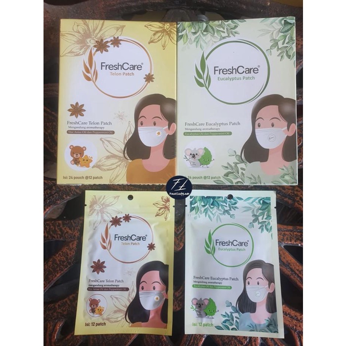 Jual Stiker Masker Tempel FreshCare Eucalyptus Patch Isi 24 Sachet X 12 ...