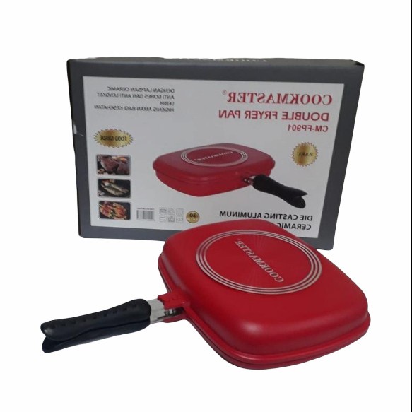 Jual Cookmaster Double Fry Pan Die Cast Alumunium Keramik Panci Wajan ...