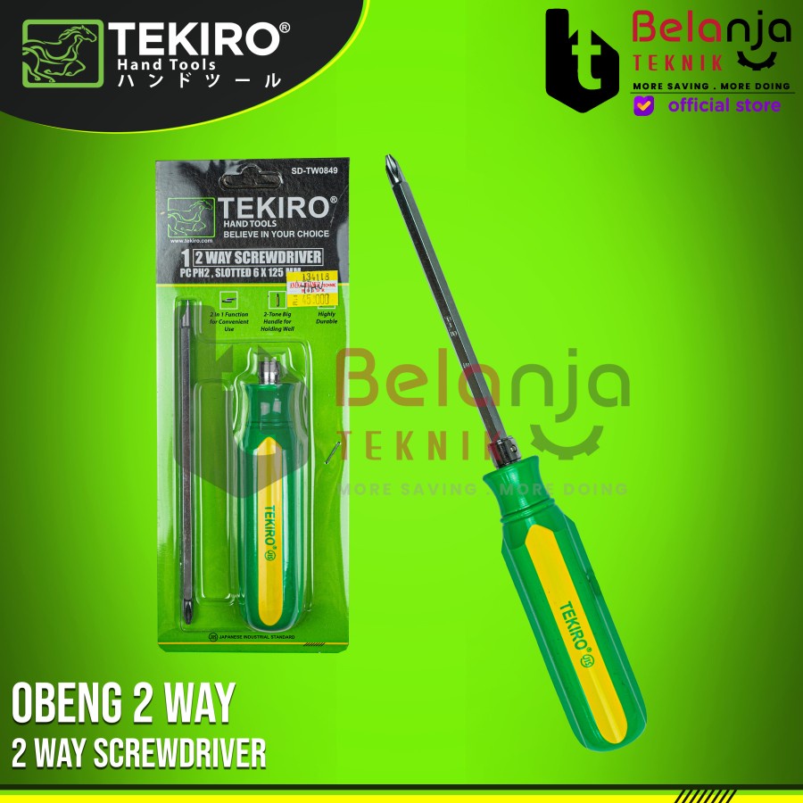 Jual Tekiro Obeng 2 Way Screwdriver 5