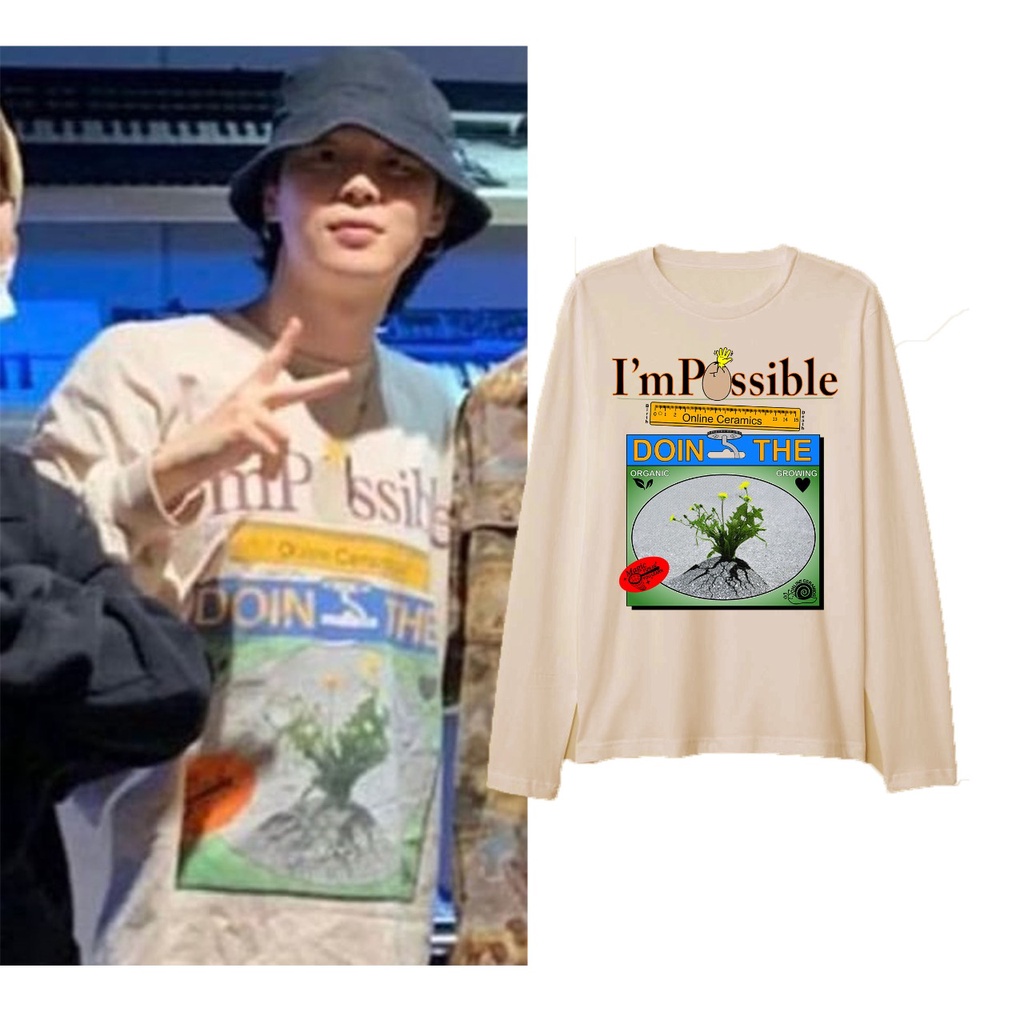 Jual Kaos Lgn Panjang Bangtan Jimin Impossible Shopee Indonesia