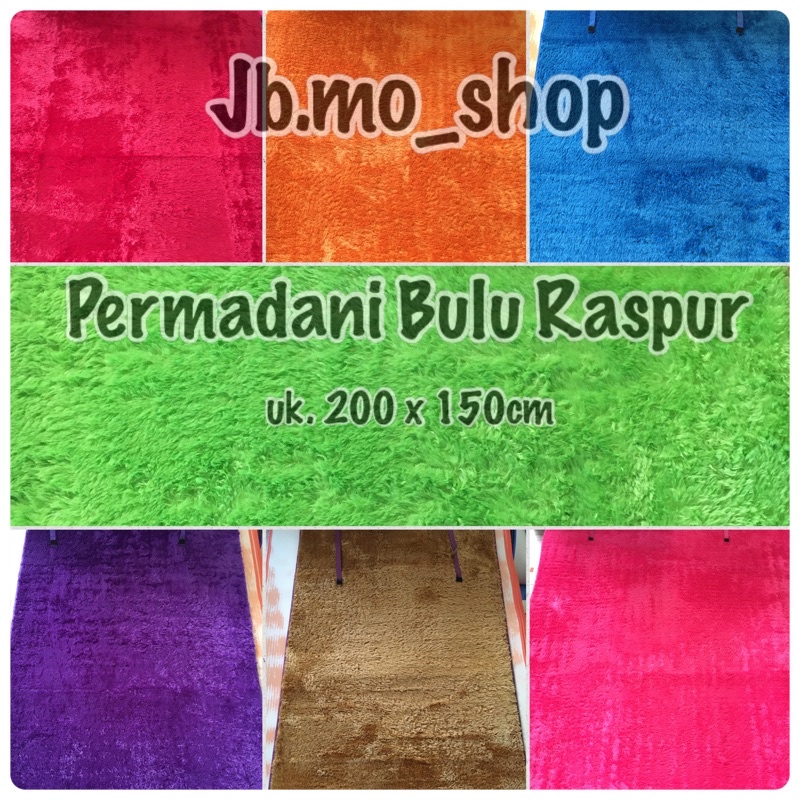 Jual karpet bulu raspur permadani bulu tikar bulu | Shopee Indonesia