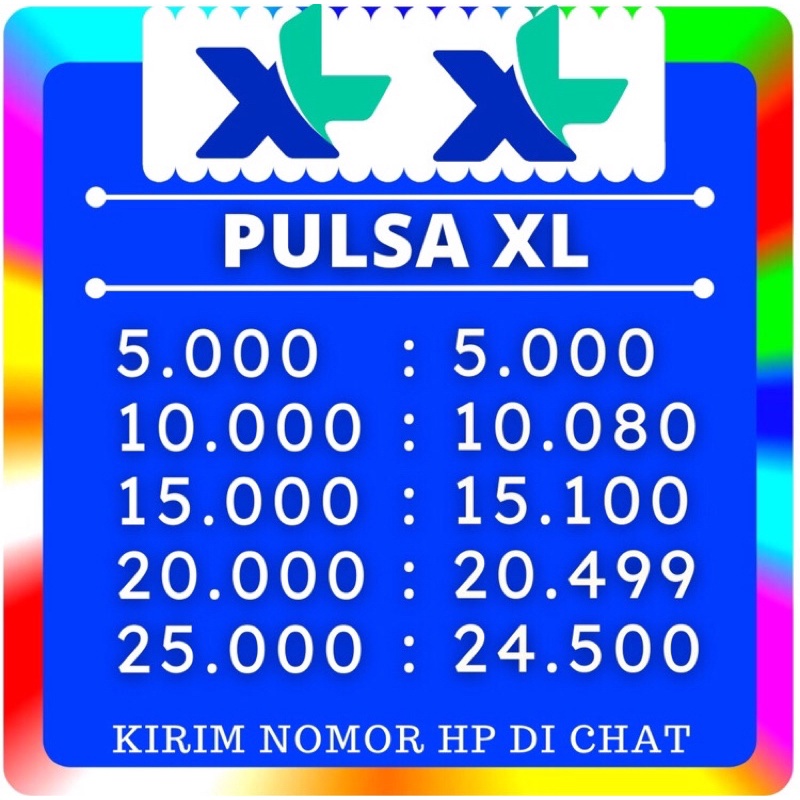 Jual Pulsa Xl 5k 5000 10k 15k 25k Harga Murah Promo Shopee Indonesia