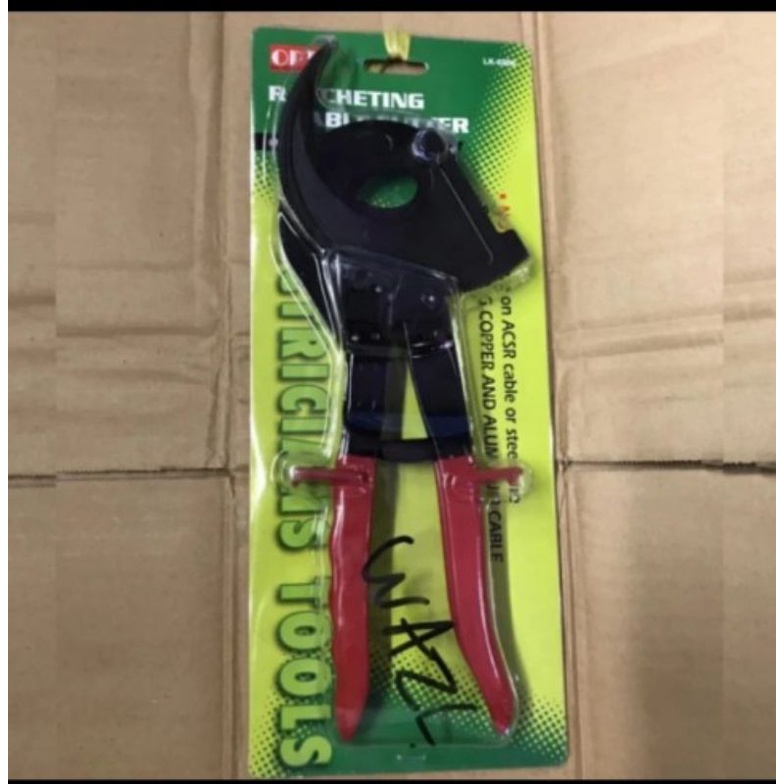 Jual Alat Potong Kabel 52mm Ratcheting Cable Cutter OPT LK 520A Taiwan