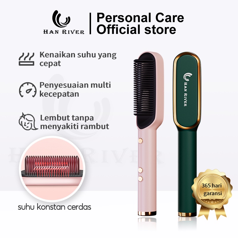 Jual HAN RIVER Catokan Rambut Sisir Pelurus Rambut 2 in1 | Shopee Indonesia