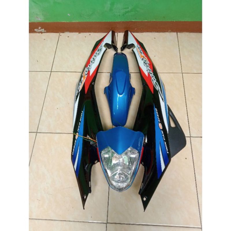 Jual Paket cover body kepala set spakbor plus striping SUZUKI SATRIA F ...