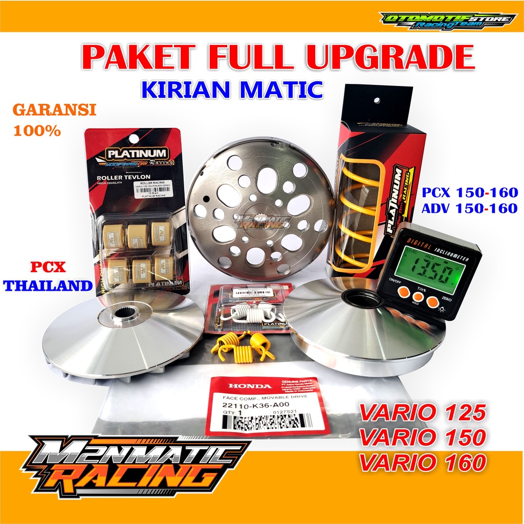 Jual Paket Cvt Full Spek Vario 125 150 Upgrade Performa Motor Pcx 150 Mangkok Ganda Dan Pulley 1588