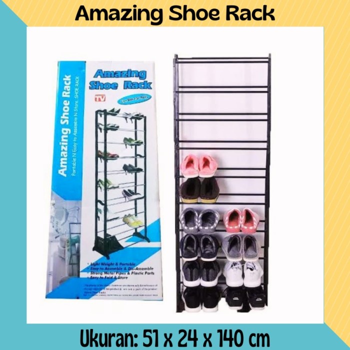 Jual Rak Sepatu 10 SUSUN. Amazing shoe rack. | Shopee Indonesia
