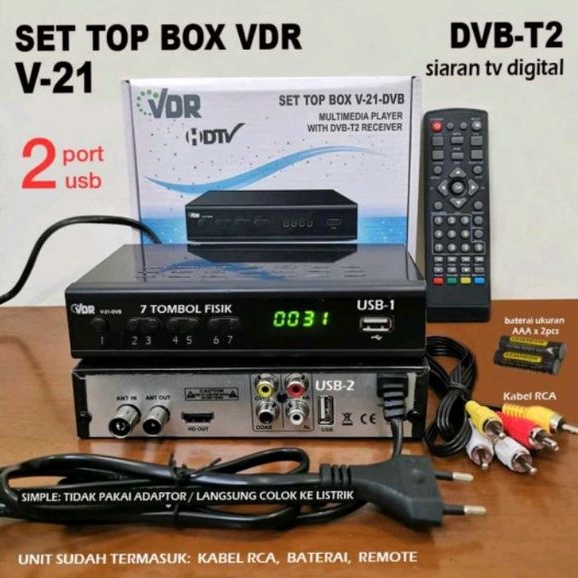 Jual VDR Set Top Box Pro TV Digital Receiver Full HD STB vdr | Shopee ...