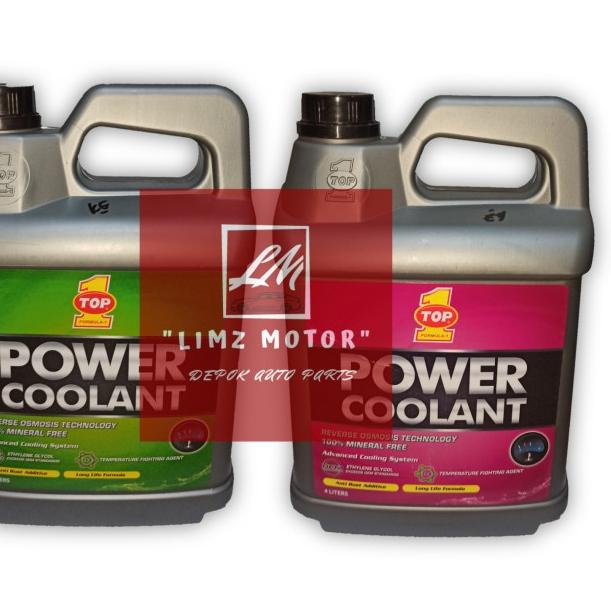 Jual Air Radiator Super Coolant TOP ONE 4 Liter Original - Merah ...
