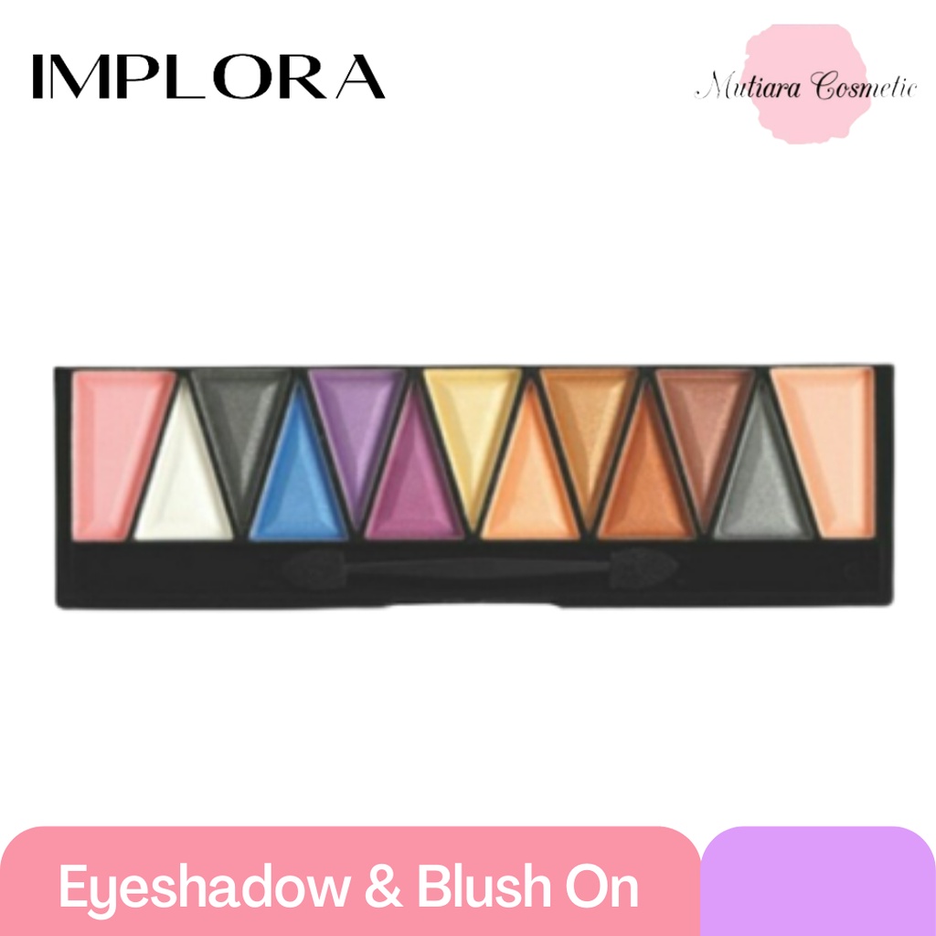 Jual Implora Eyeshadow & Blush On Zigzag 13 Warna Shopee Indonesia