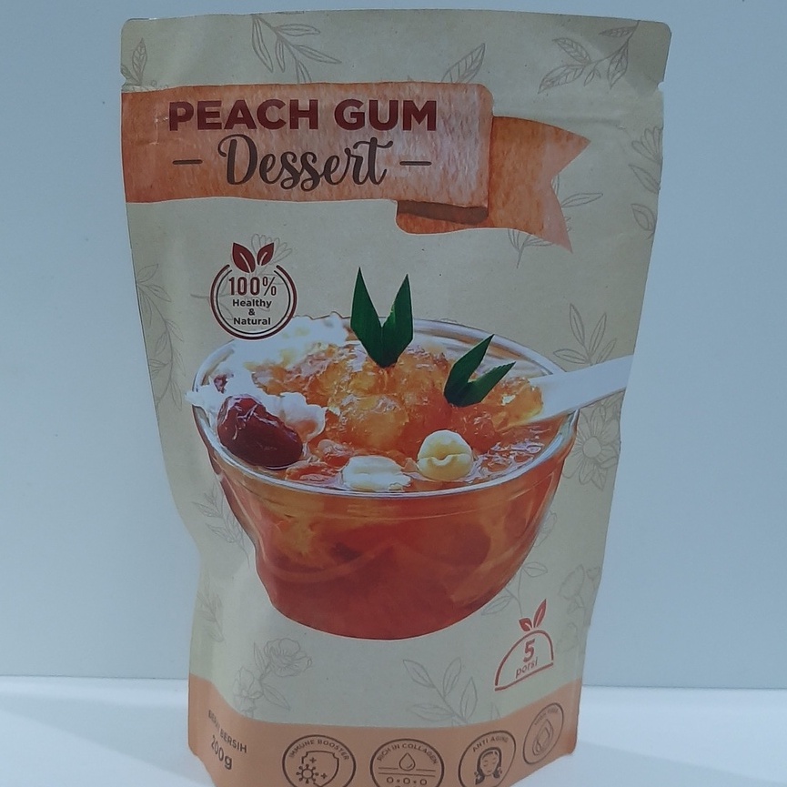 Jual Paket Mini Peach Gum Dessert 5 Porsi Kolagen dan Imun Booster