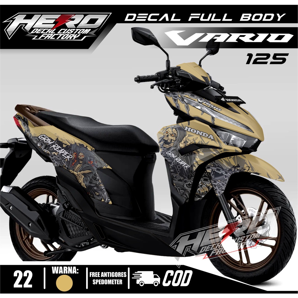 Jual Decal Full Body Vario Decal Vario Motif Grim Reaper Kode