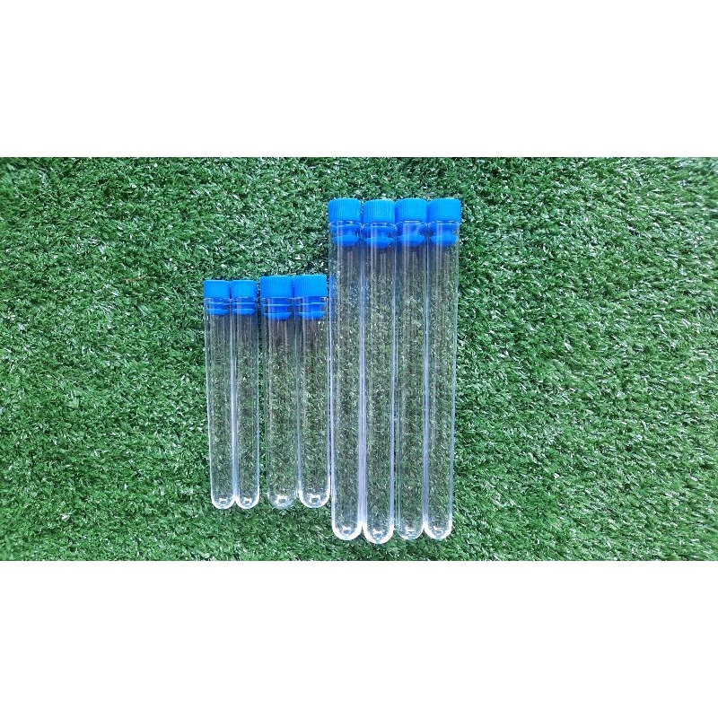 Jual TABUNG REAKSI PLASTIK + TUTUP (16x100, 12x75 mm 12x100 mm 15x100mm