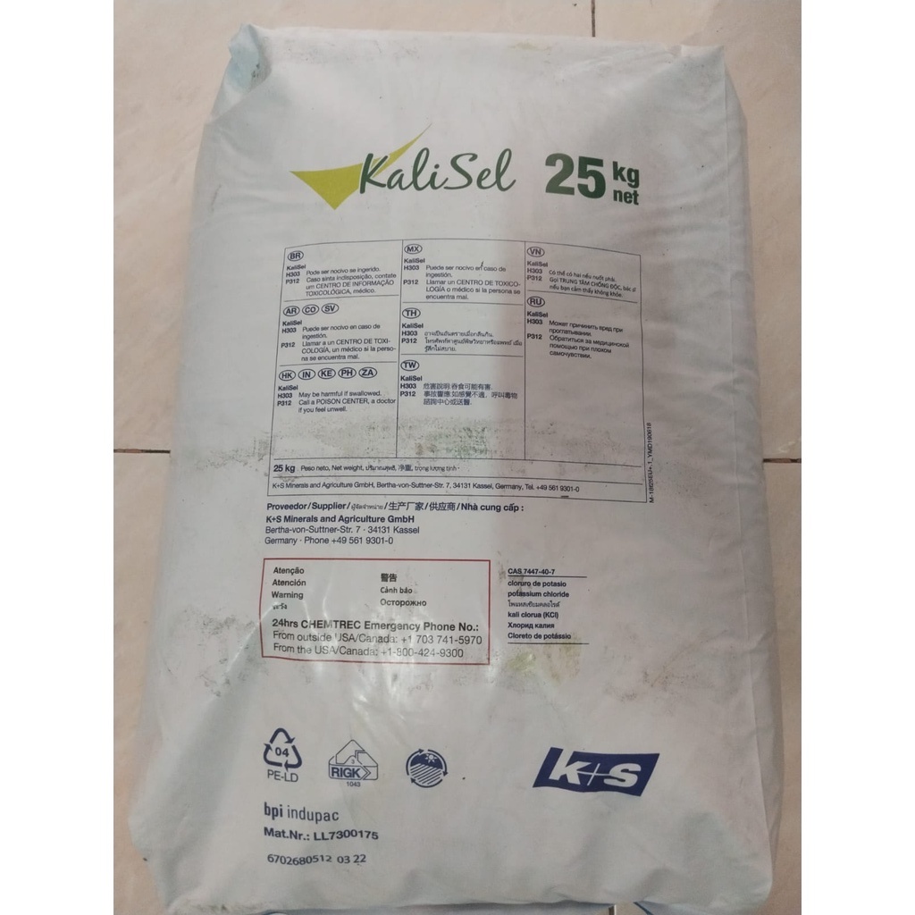 Jual KaliumChloride / Potassium Chloride / KCl Food Grade 1kg | Shopee ...
