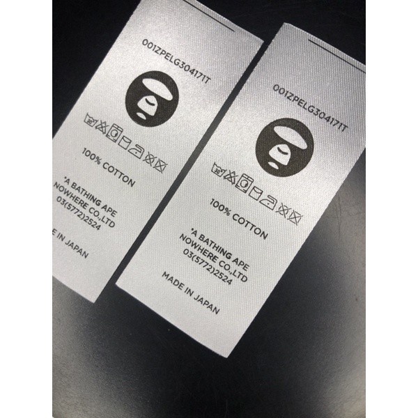 Jual Washtag bape care label washing bape label washing care label bape