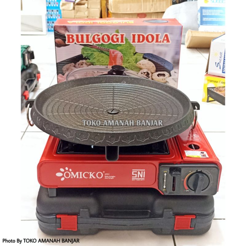 Jual Paket Bulgogi Grill Pan 32cm Anti Lengket + Kompor Portable