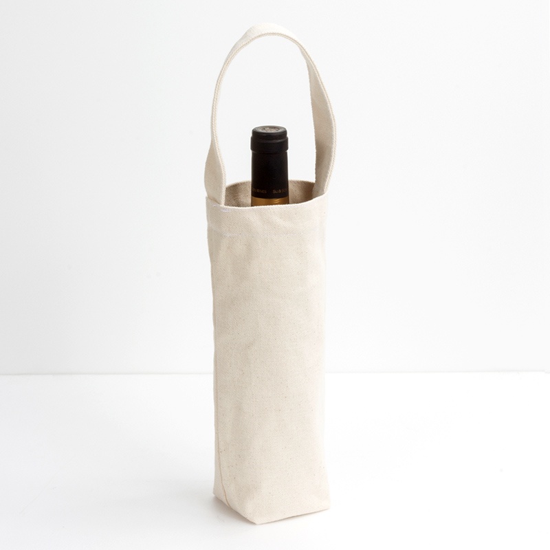 Jual Canvas Wine Tote Water Bottle Tote Bag / Liquor / Corkcicle