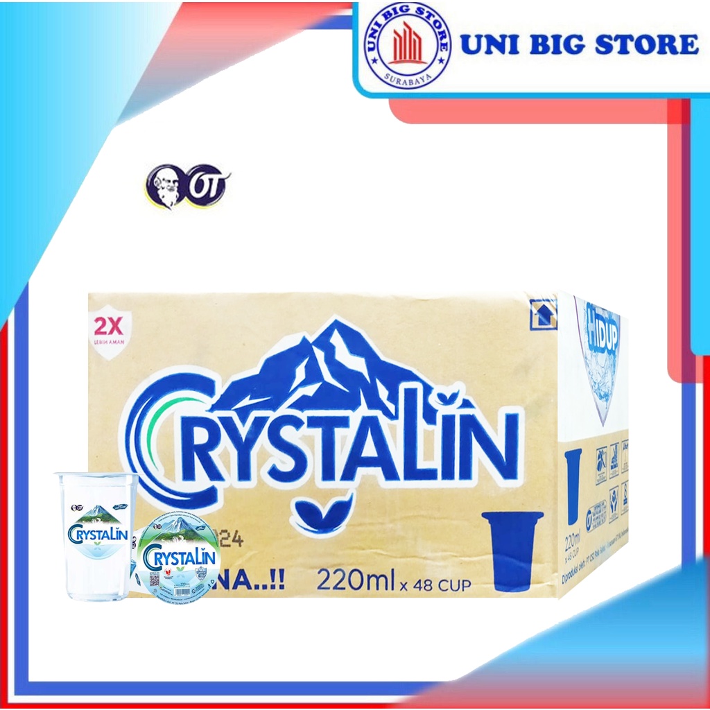 Jual Crystalin Ph 8 Air Mineral Gelas 220 Ml X 48 Cup Dus Crystalline Shopee Indonesia 3468