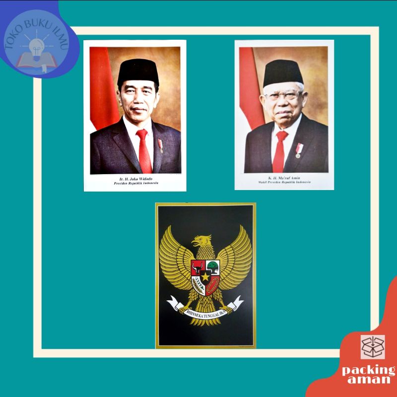 Jual POSTER PRESIDEN BESAR Dan SEDANG UKURAN 50X35 & 25x35 POSTER ...