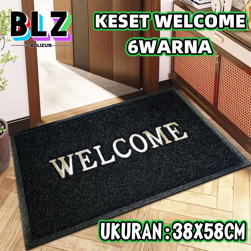 Jual Bolizun Keset Karpet Pvc Mie Bihun Motif Welcome Shopee Indonesia