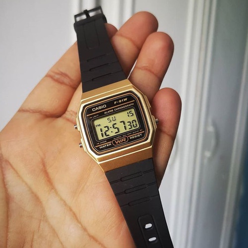 Jual JAM TANGAN DIGITAL CLASSIC ORIGINAL CASIO F-91WM-9ADF SIMPLE MODEL ...