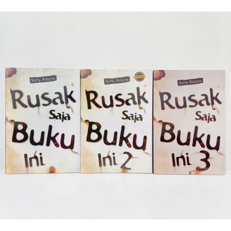 Jual Buku Paket Rusak Saja Buku Ini 1-2-3 - Sony Adams | Shopee Indonesia