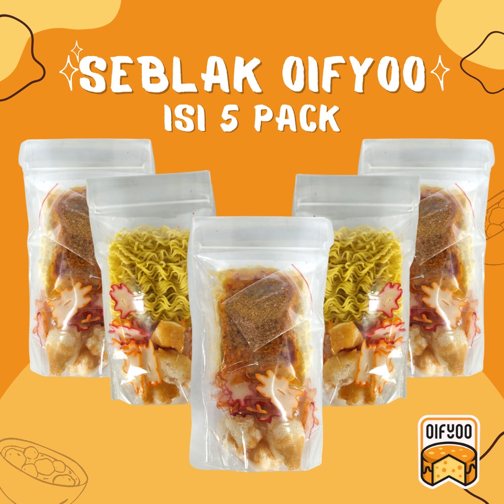 Jual BUNDLING SEBLAK OIFYOO (isi 5 packs) | Shopee Indonesia