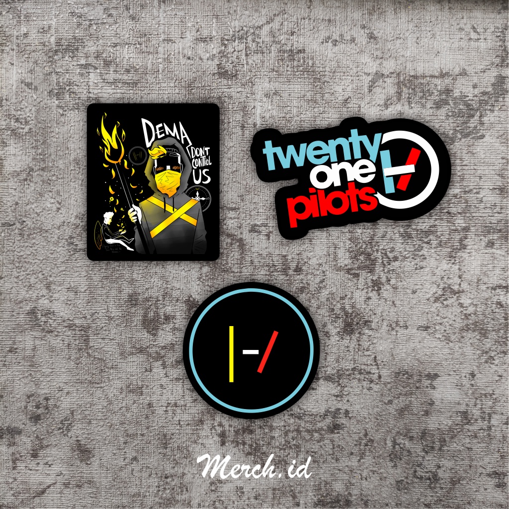 Jual Stiker Band Twenty One Pilots Large Size Sticker Pack 9 pcs Laptop ...