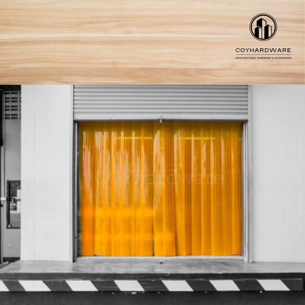 Jual TIRAI PLASTIK PVC KUNING STRIP CURTAIN PVC YELLOW ( 2 MM x 20 CM ...