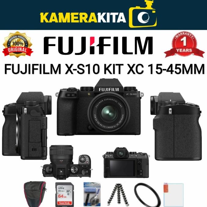 Jual FUJIFILM XS10 KIT XC 1545MM / KAMERA FUJIFILM XS10 KIT 1545MM Shopee Indonesia