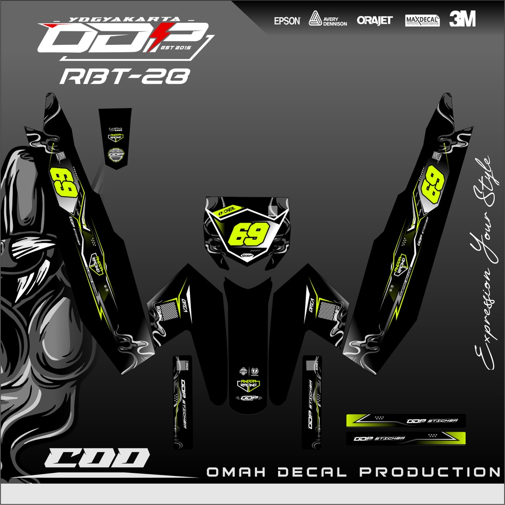 Jual DECAL RBT BODY JUPITER YAMAHA VEGA NEW FULL BODY DEKAL STICKER ...