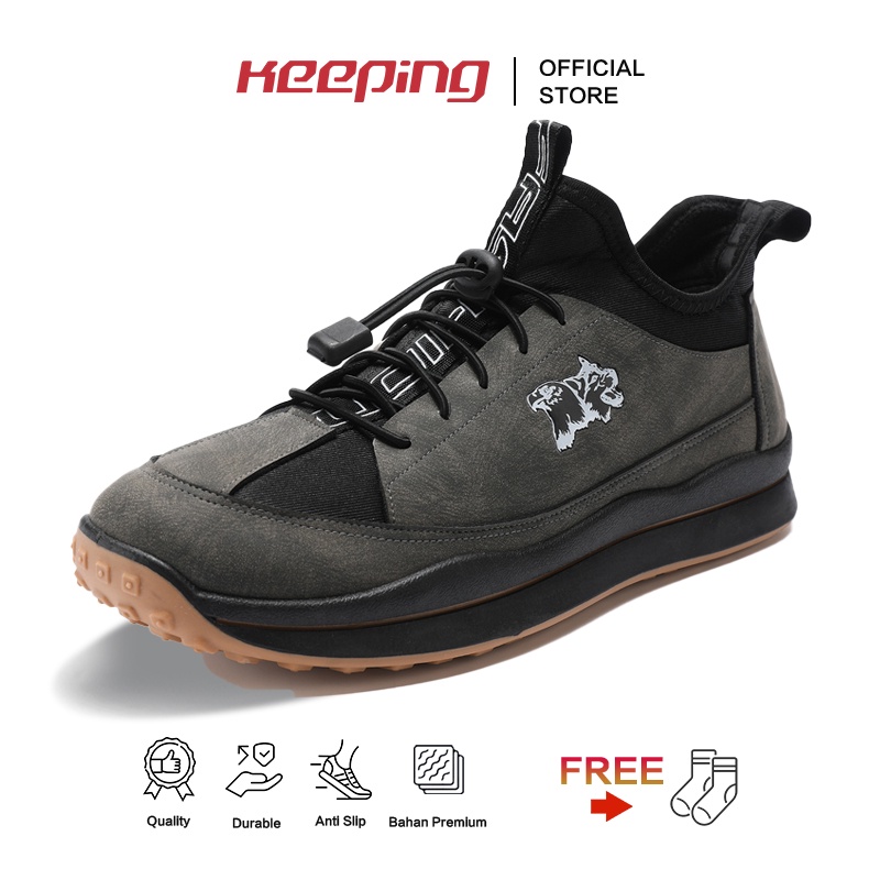 Jual Keeping Sepatu Sneakers Pria Ringan Sepatu Olahraga Lari Outdoor ...